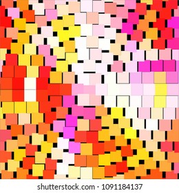Abstract halftone background pattern. Squared colorful vector line illustration


