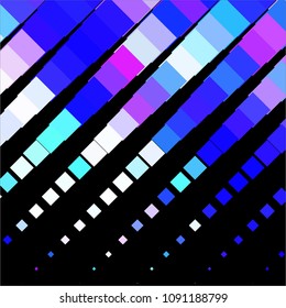 Abstract halftone background pattern. Squared colorful vector line illustration
