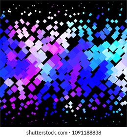 Abstract halftone background pattern. Squared colorful vector line illustration
