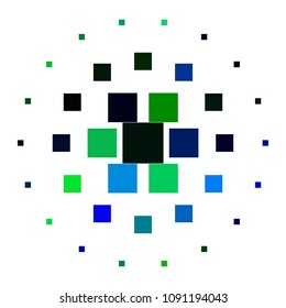 Abstract halftone background pattern. Squared colorful vector line illustration
