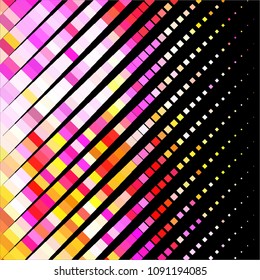 Abstract halftone background pattern. Squared colorful vector line illustration
