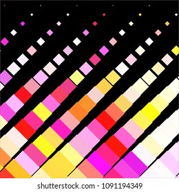 Abstract halftone background pattern. Squared colorful vector line illustration
