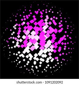 Abstract halftone background pattern. Squared colorful vector line illustration
