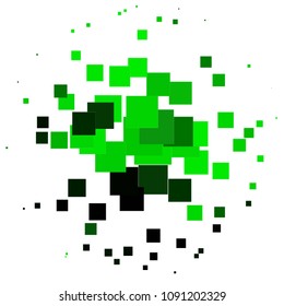 Abstract halftone background pattern. Squared colorful vector line illustration
