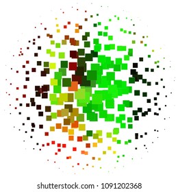 Abstract halftone background pattern. Squared colorful vector line illustration
