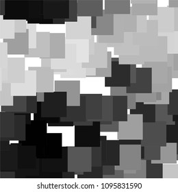 Abstract halftone background pattern. Squared monochrome vector line illustration
