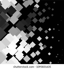 Abstract halftone background pattern. Squared monochrome vector line illustration
