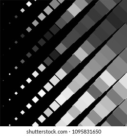 Abstract halftone background pattern. Squared monochrome vector line illustration
