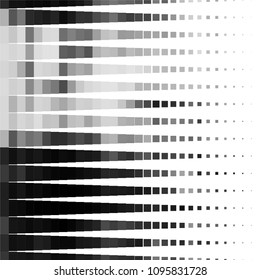 Abstract halftone background pattern. Squared monochrome vector line illustration

