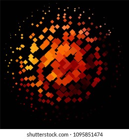 Abstract halftone background pattern. Squared colorful vector line illustration
