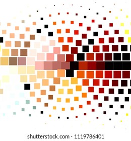 Abstract halftone background pattern. Squared colorful vector line illustration
