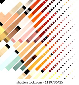 Abstract halftone background pattern. Squared colorful vector line illustration
