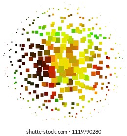 Abstract halftone background pattern. Squared colorful vector line illustration
