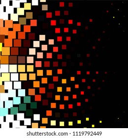 Abstract halftone background pattern. Squared colorful vector line illustration
