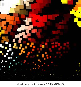 Abstract halftone background pattern. Squared colorful vector line illustration
