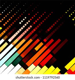 Abstract halftone background pattern. Squared colorful vector line illustration

