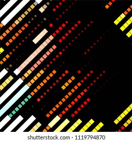 Abstract halftone background pattern. Squared colorful vector line illustration
