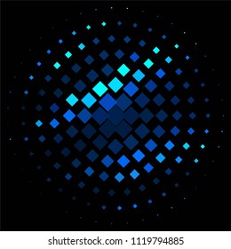 Abstract halftone background pattern. Squared colorful vector line illustration
