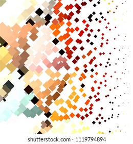 Abstract halftone background pattern. Squared colorful vector line illustration
