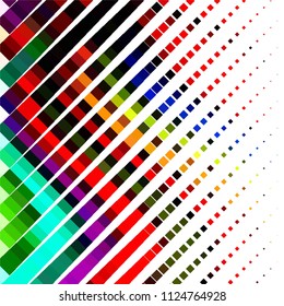 Abstract halftone background pattern. Squared colorful vector line illustration
