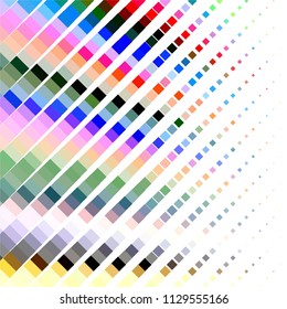 Abstract halftone background pattern. Squared colorful vector line illustration
