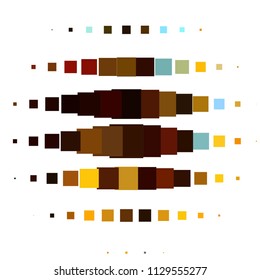 Abstract halftone background pattern. Squared colorful vector line illustration
