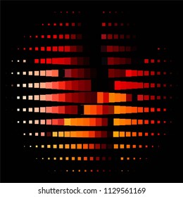 Abstract halftone background pattern. Squared colorful vector line illustration
