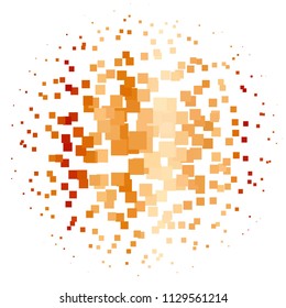 Abstract halftone background pattern. Squared colorful vector line illustration
