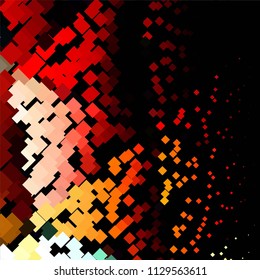 Abstract halftone background pattern. Squared colorful vector line illustration

