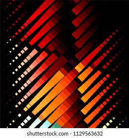 Abstract halftone background pattern. Squared colorful vector line illustration
