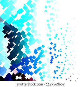 Abstract halftone background pattern. Squared colorful vector line illustration
