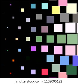 Abstract halftone background pattern. Squared colorful vector line illustration
