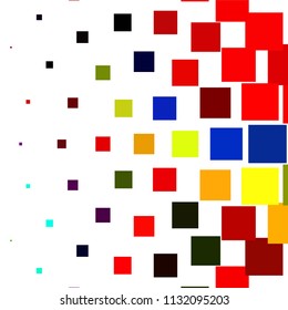 Abstract halftone background pattern. Squared colorful vector line illustration
