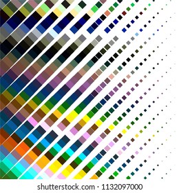 Abstract halftone background pattern. Squared colorful vector line illustration
