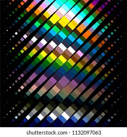 Abstract halftone background pattern. Squared colorful vector line illustration

