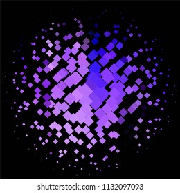 Abstract halftone background pattern. Squared colorful vector line illustration
