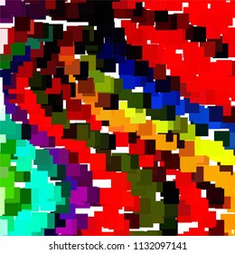 Abstract halftone background pattern. Squared colorful vector line illustration
