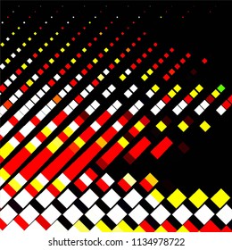 Abstract halftone background pattern. Squared colorful vector line illustration
