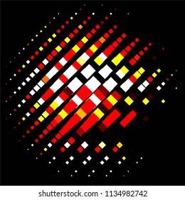 Abstract halftone background pattern. Squared colorful vector line illustration
