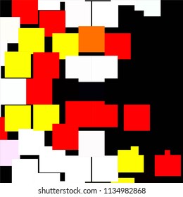 Abstract halftone background pattern. Squared colorful vector line illustration
