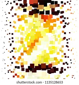 Abstract halftone background pattern. Squared colorful vector line illustration
