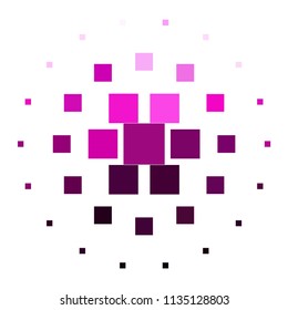 Abstract halftone background pattern. Squared colorful vector line illustration
