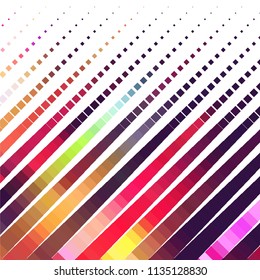 Abstract halftone background pattern. Squared colorful vector line illustration

