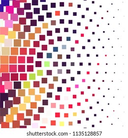 Abstract halftone background pattern. Squared colorful vector line illustration
