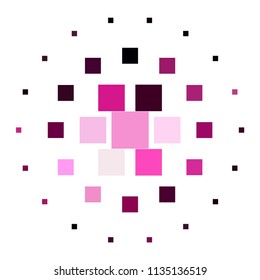 Abstract halftone background pattern. Squared colorful vector line illustration
