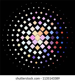 Abstract halftone background pattern. Squared colorful vector line illustration
