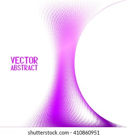 Abstract Halftone Background. Pink Dots Pattern. Vector Illustration