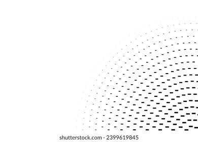 Abstract Halftone Background Polka dot texture pattern on black and white color