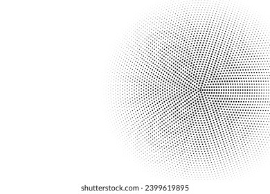Abstraktes Halftone-Hintergrund Polka-Punktmuster auf schwarz-weißer Farbe