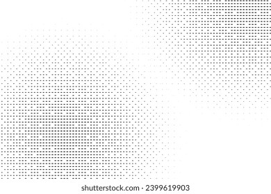 Abstract Halftone Background Polka dot texture pattern on black and white color